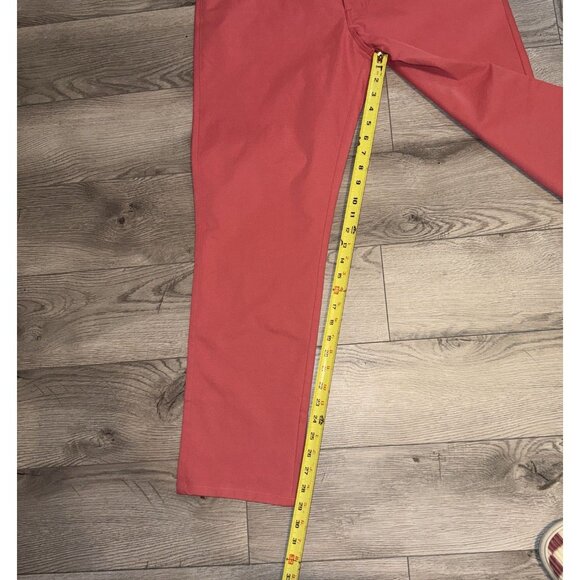 Peter Millar Golf Pants Crown Sport eb66 Performance 35 x 32 Cape Red MSRP $160 - Picture 8 of 9
